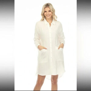 Johnny Was Calme NWT Double Pocket Shirt Dress Size XS